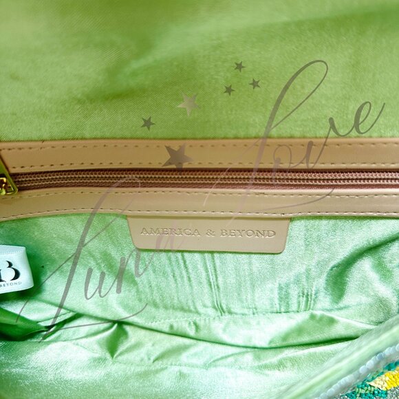 AMERICA & BEYOND Amalfi Dreams Beaded Shoulder / Clutch Bag NWT - Picture 8 of 10